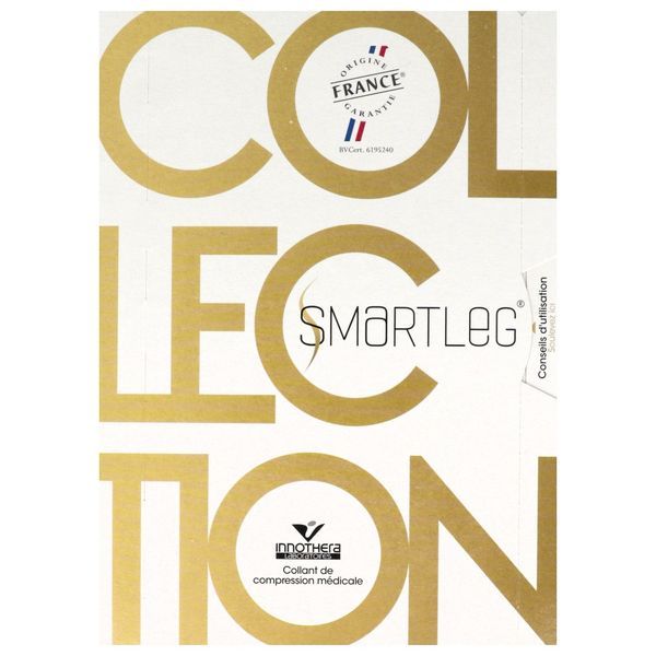 SMARTLEG 2 COLLECTION L'ESPRIT COUTURE POIS Collant médical de compression transparent avec motif, classe 2, femme, normal, taille 3, paire