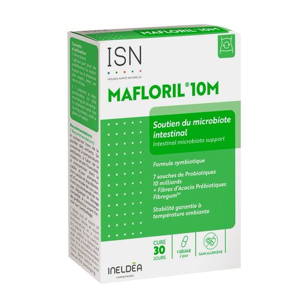 MAFLORIL 10M Gélule, complément alimentaire pour le confort digestif, bt 30