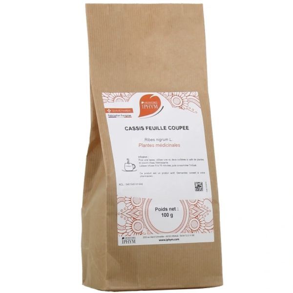 CASSIS BIO FEUILLE COUPEE IPHYM Feuille de cassis bio, coupée, vrac, sac 50 g