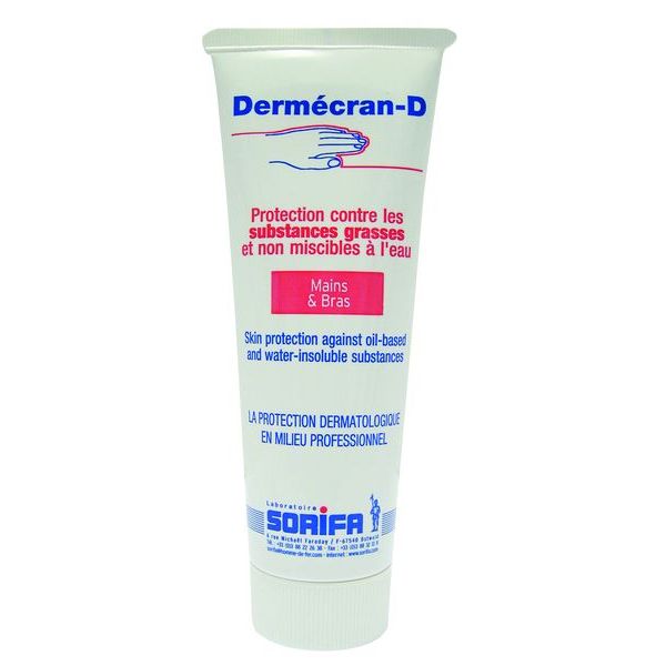 Dermécran® -  Pâte barrière - Protection ANTI-GRAISSES & PIGMENTS  - Tube de 125 ml