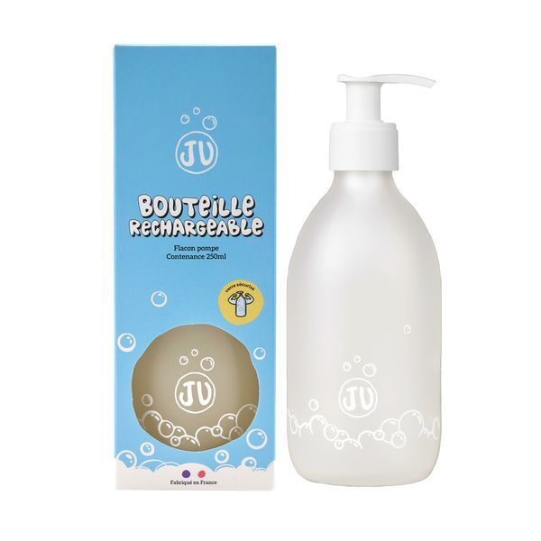 JU Bouteille en verre rechargeable 250ml