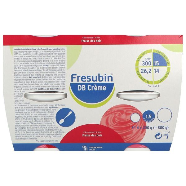 Fresubin Db Creme Arome Fraise Des Bois Pot 200 G 4
