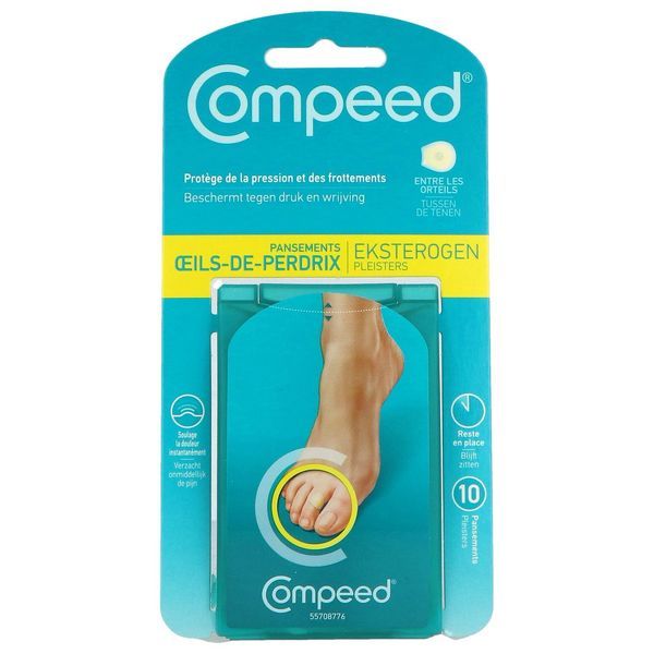 COMPEED OEIL DE PERDRIX Pansement hydrocolloïde spécial Oeils de perdrix, bt 10