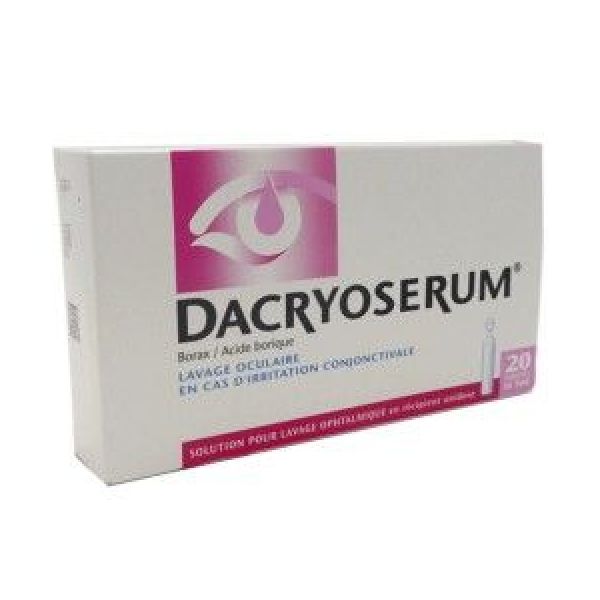 Dacryoserum (Borax Acide Borique) Solution Pour Lavage Ophtalmique 5 Ml En Recipient Unidose B/20