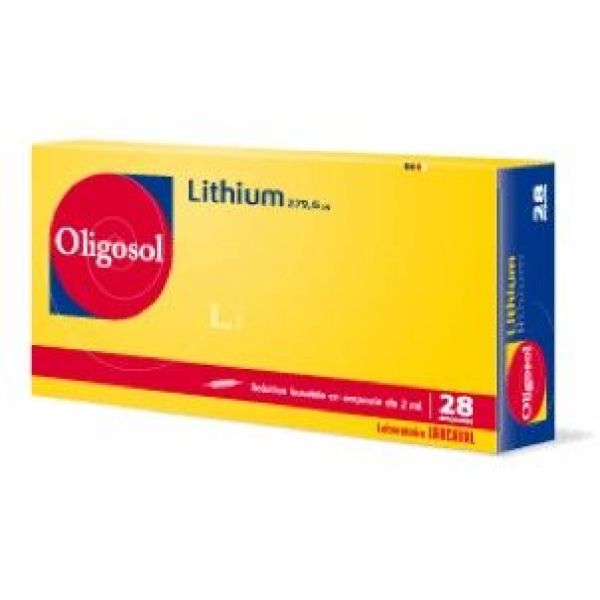 LITHIUM OLIGOSOL SOLUTION BUVABLE EN AMPOULE B/28