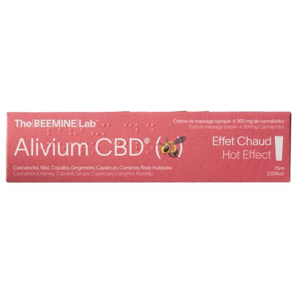 THE BEEMINE LAB ALIVIUM EFFET CHAUFFANT CBD - CREME DE MASSAGE TUBE 75 ML 1