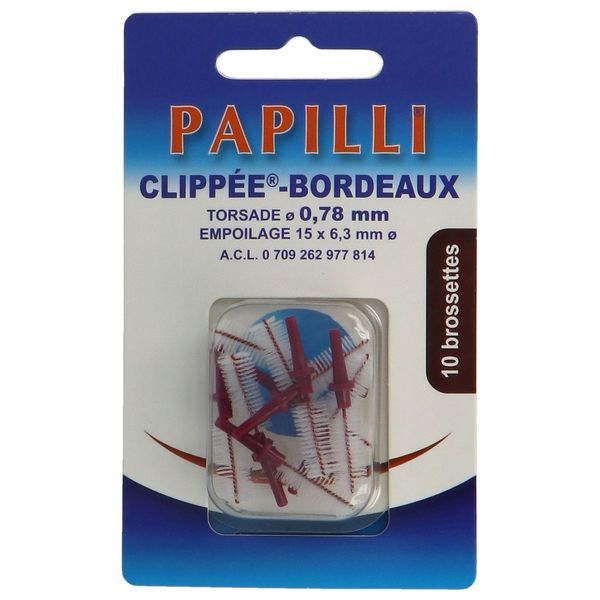 Papilli-Clippee-Bordeaux Brossette 10