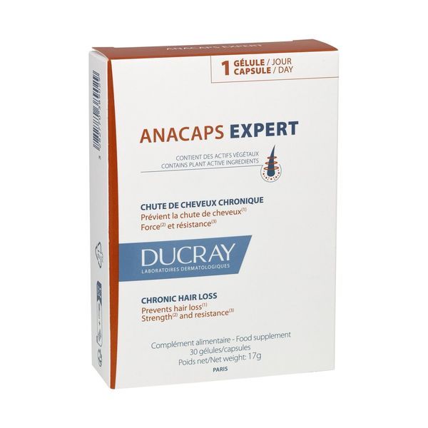 Ducray Anacaps Expert Chute de cheveux chronique 30 gélules