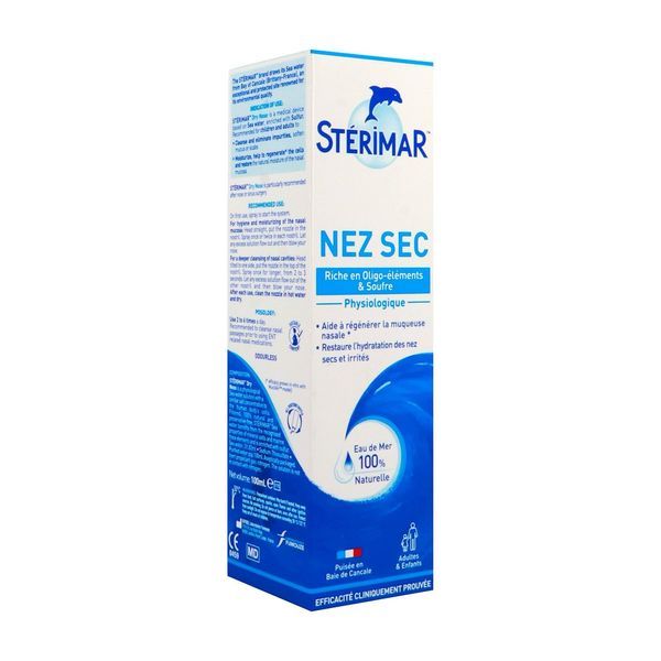 STERIMAR SOUFRE NEZ FRAGILISE Solution nasale, aérosol 100 ml