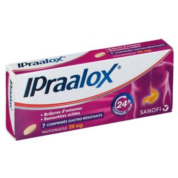 IPRAALOX COMPRIME GASTRORESISTANT 20 MG BOITE DE 7