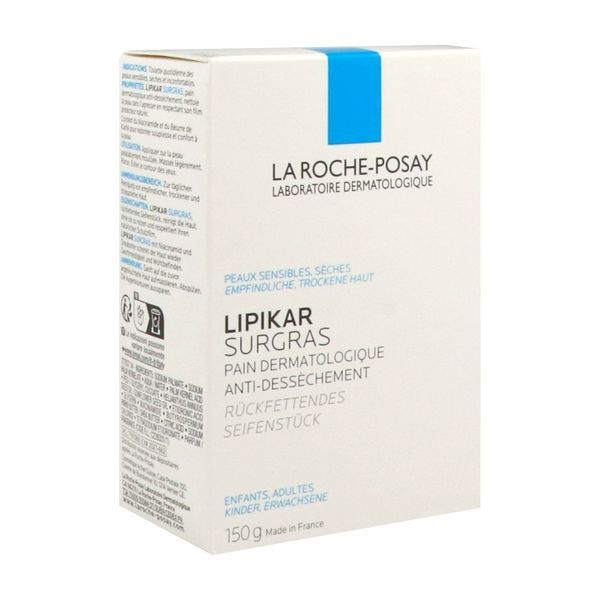 LIPIKAR PAIN SURGRAS DERMATOLOGIQUE ANTI-DESSECHEMENT Pain surgras dermatologique anti-dessèchement, étui 150 g
