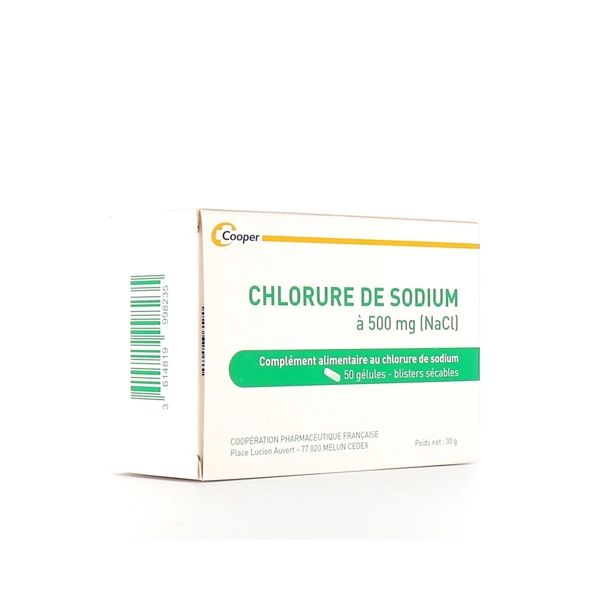 Cooper Sodium Chlorure 500Mg Poudre Boite 50