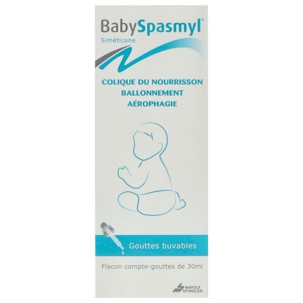 BABYSPASMYL Goutte buvable, dispositif médical à base de Siméticone solution aqueuse, fl 30 ml