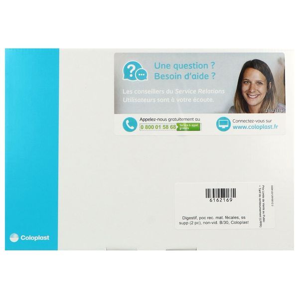 SENSURA MIO FLEX VISIO POCHE FERMEE MIDI Poche fermée, système 2 pièces, à couplage adhésif, textile neutre opaque, diamètre 50 mm (ref. 122129), bt 30