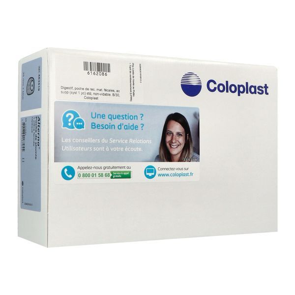 ALTERNA PLUS SYSTEME 1 PIECE FERMEE Poche Midi fermée, filtre intégré, système 1 pièce, opaque, prédécoupé, diamètre 35 mm, bt 30