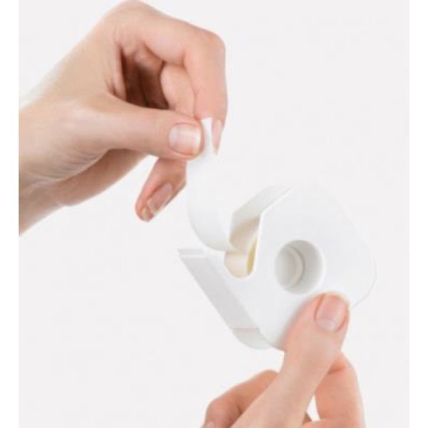 VELPEAU PORE Sparadrap adhésif microporeux, en non tissé, hypoallergénique, avec dévidoir, 5 m x 2,5 cm (ref. 34003), unité