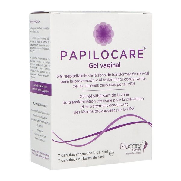 Papilocare Gel Vaginal Canule 5 Ml 7