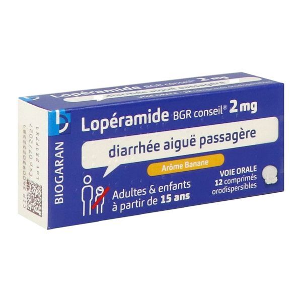 Loperamide Medipha Sante 2 Mg Comprime Orodispersible B/12