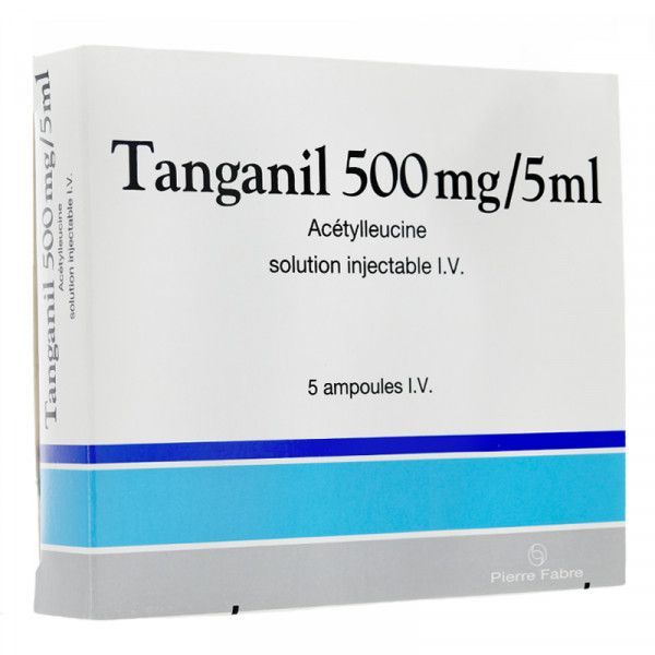 TANGANIL 500 mg/5 ml (acétylleucine) solution injectable IV en ampoule B/5
