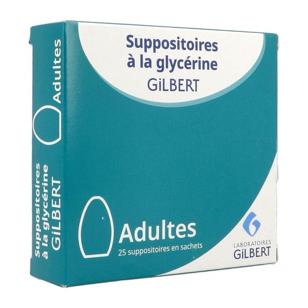 SUPPOSITOIRE A LA GLYCERINE GILBERT ADULTE Suppositoire, boîte 25