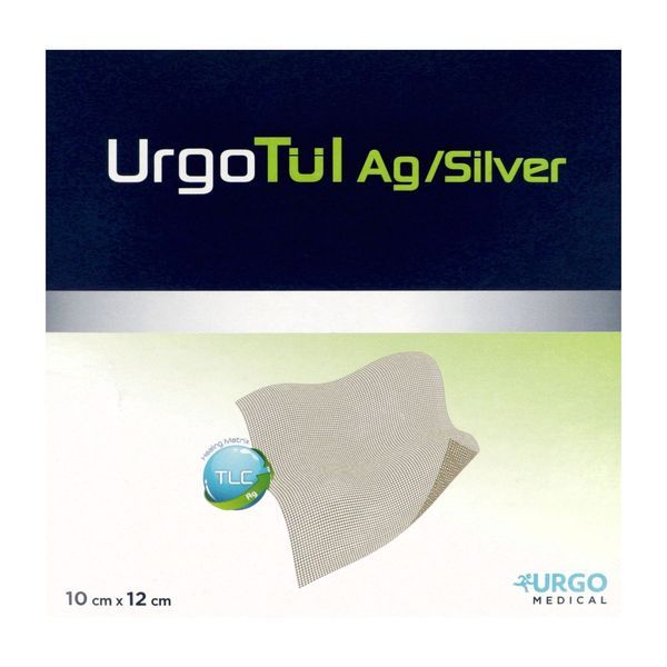 URGOTUL AG Interface lipido-colloïde imprégnée de sels d'argent, 10 cm x 12 cm, bt 16