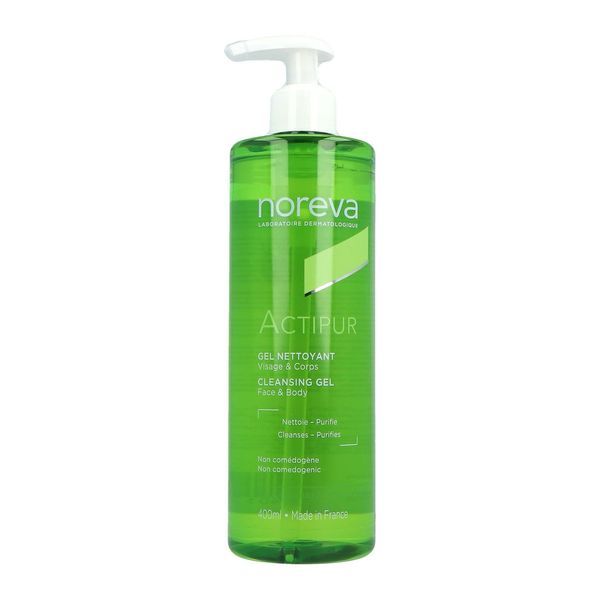 Noreva Actipur Gel Dermo-Nettoyant Avec Rincage Flacon 400 Ml 1