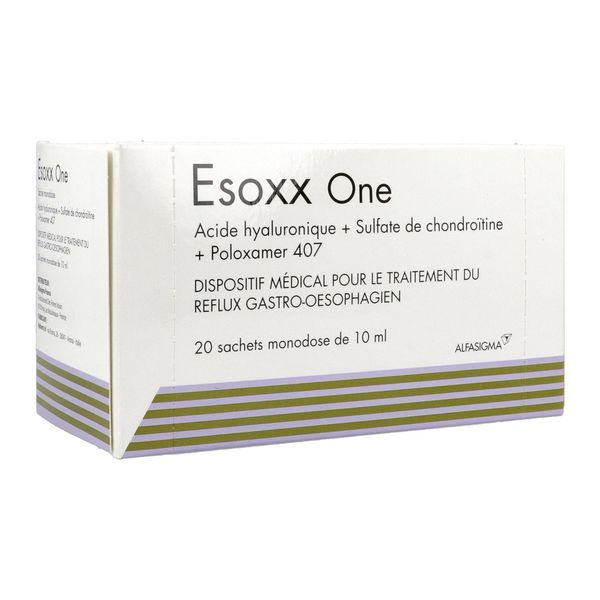 Esoxx one sachet monodose, dispositif médical protecteur gastrique, bt 20