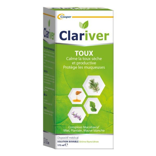 Cooper Clariver Toux Solution Buvable 175 ml