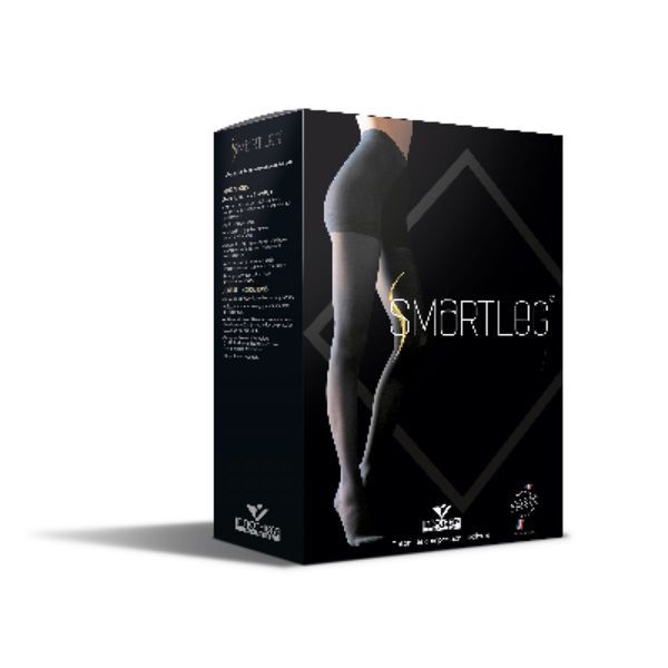 SMARTLEG 2 SEMI - TRANSPARENT Collant médical de compression, classe 2, pour femme, secrète, court, taille 4, paire