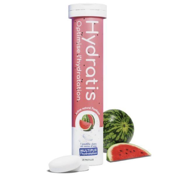HYDRATIS PASTEQUE PASTILLES EFFERVESCENTS TUBE 20