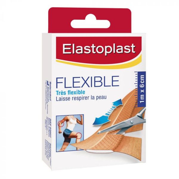 Elastoplast Flexible Bande 6Cmx10Cm - Nouvelle Formule Sans Argent Pansement 10