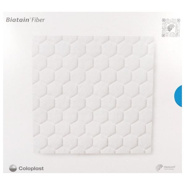 BIATAIN FIBER Pansement en fibre, très absorbant, stérile, 12,5 cm x 12,5 cm (ref. 3350501), bt 10