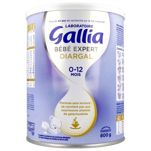 GALLIA BEBE EXPERT DIARGAL Lait pour nourrisson 1er âge et lait de suite, bt 800 g