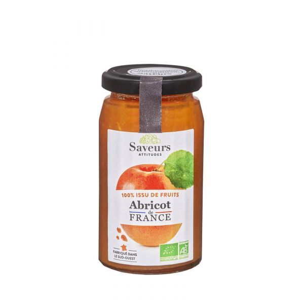 Saveurs & Fruits Préparation aux fruits 100% Abricot de France BIO - pot 240 g