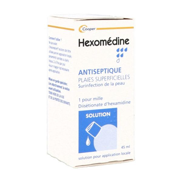 Hexomedine 1 Pour Mille (Di-Isetionate D'Hexamidine) Solution Pour Application Locale 45 Ml En Flacon