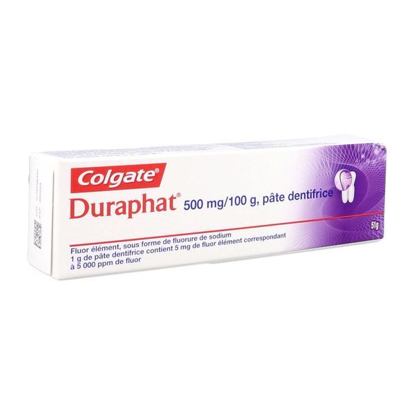 DURAPHAT Pâte dentifrice 500 mg/100 g, tube 51 g