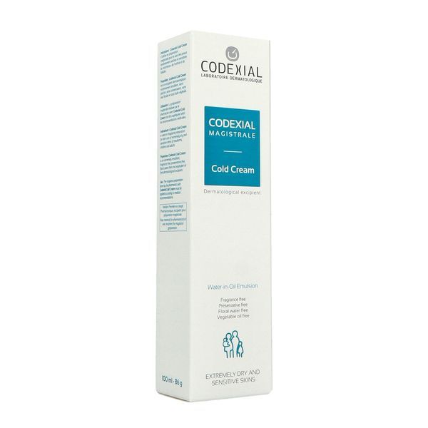 CODEXIAL MAGISTRALE COLD CREAM Cold cream, excipient dermatologique extrêmement émollient, tube 100 ml