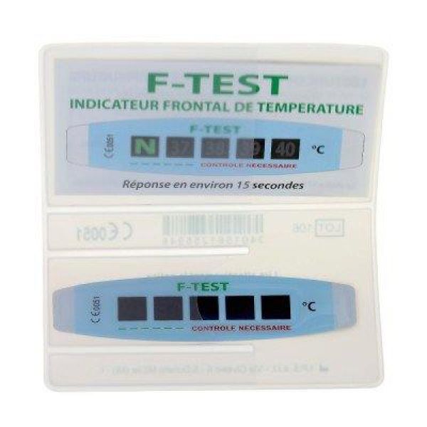 F TEST Test frontal de température bandelette 1 unité