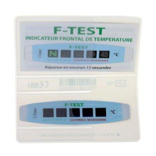 Thermomètre frontal pour la fièvre, bandelette de test de