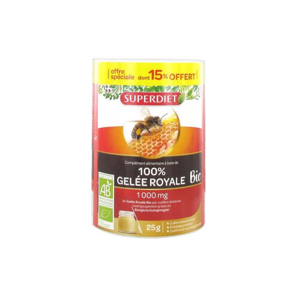 Super Diet Gelée Royale Bio 25 g dont 15% Offert