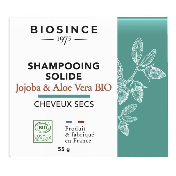 Bio Since 1975 Shampoing solide Jojoba Aloe Vera BIO - 55 g