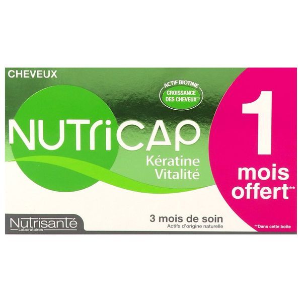 Nutricap Cheveux Et Ongles 3 Mois De Soin Capsules Blister 180 12