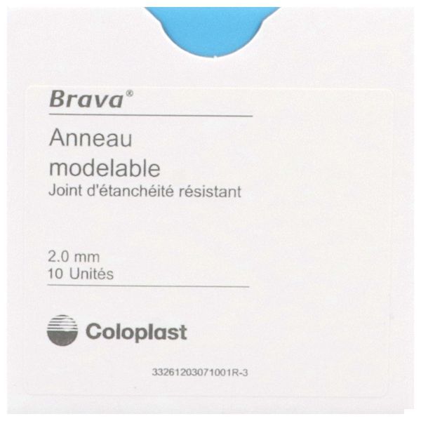 BRAVA ANNEAU MODELABLE Anneau protecteur cutané, à usage unique, épaisseur 2 mm (ref. 120307), bt 10