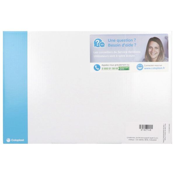 SENSURA MIO FLEX URO POCHE MAXI Poche vidangeable, 2 pièces, couplage adhésif, transparente, diamètre 50 mm (ref. 122980), bt 30