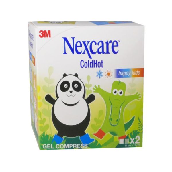 3M Nexcare Coldhot Happy Kids Enfants - Coussin Thermique A Gel Froid/Chaud Boite 2