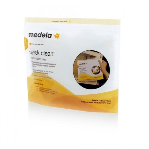 Medela Quick Clean Sachets Micro Ondes 21,5*25 Cm 5