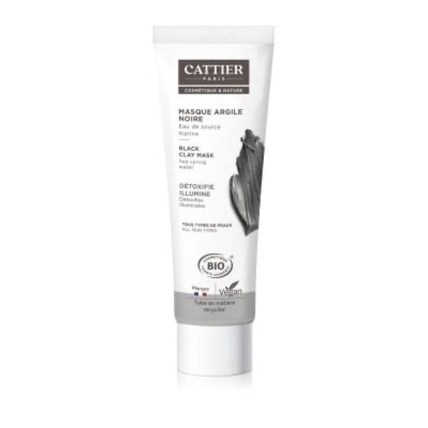 CATTIER MASQUE ARGILE NOIRE Masque crème à l'argile noire, tube 100 ml
