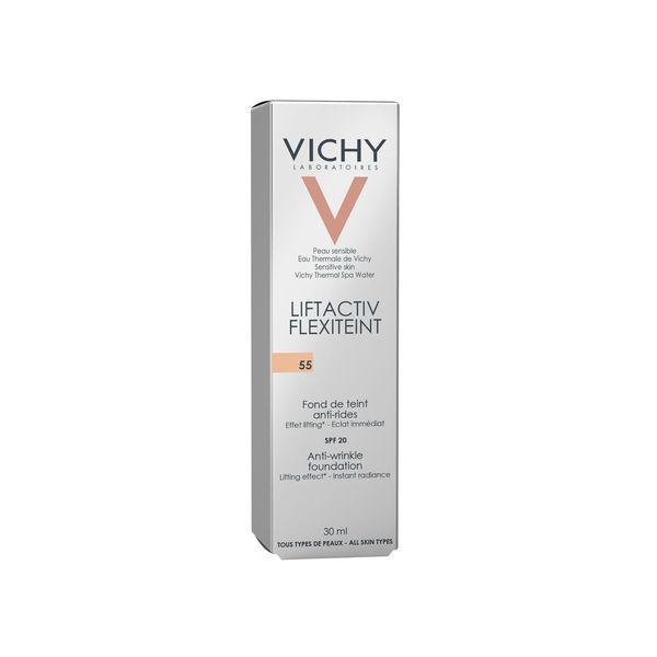 LIFTACTIV FLEXITEINT Fond de teint fluide antiride, SPF 20, n° 55, bronze, fl 30 ml