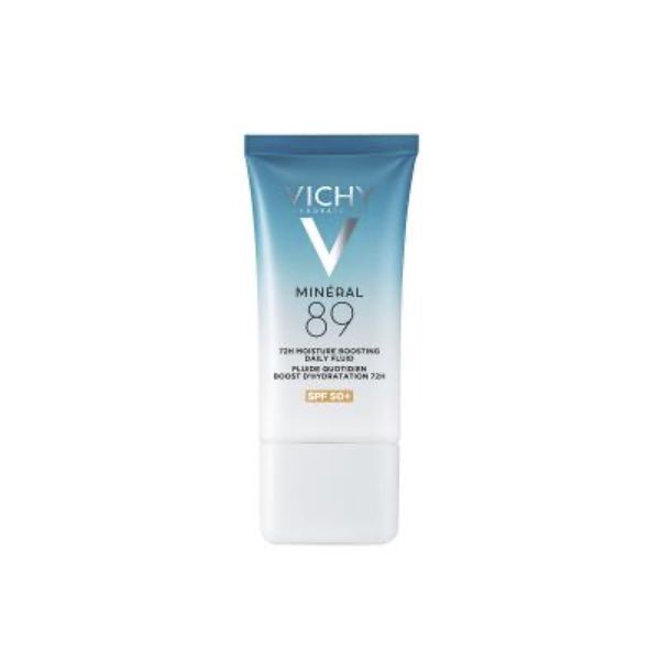 VICHY MINERAL 89 FLUIDE QUOTIDIEN BOOST HYDRATATION 72H SPF 50+ Fluide booster d'hydratation 72 H, SPF 50+, tube 50 ml