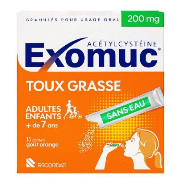Exomuc 200 Mg Granules Pour Usage Oral En Sachet B/15
